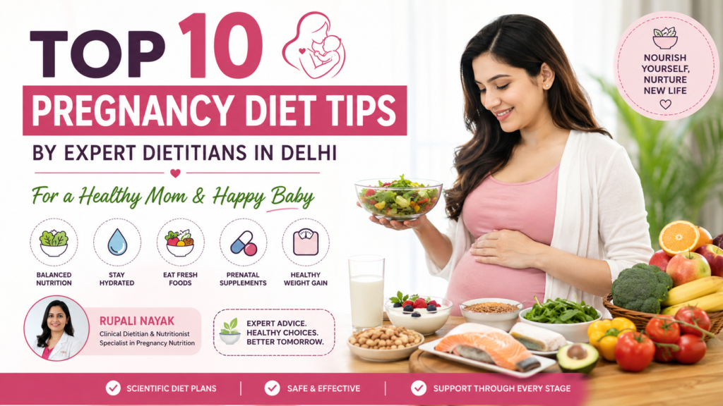 Top 10 Pregnancy Diet Tips by Expert Dietitians in Delhi | Rupali Nayak