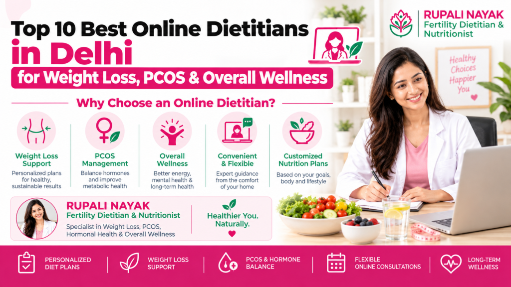 Top 10 Best Online Dietitians in Delhi for Weight Loss, PCOS & Overall Wellness