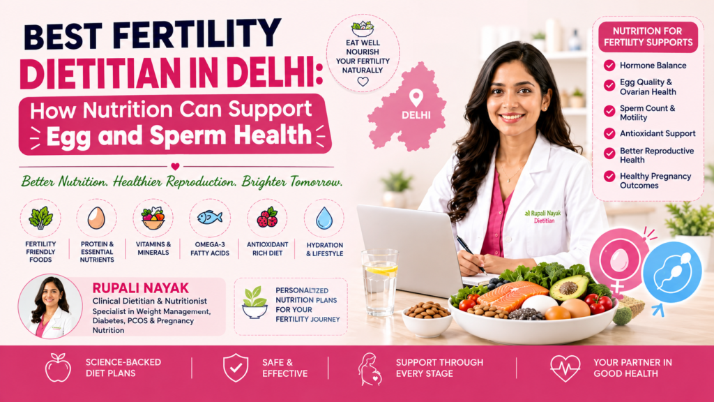 Best Fertility Dietitian in Delhi: How Nutrition Can Support Egg and Sperm Health
