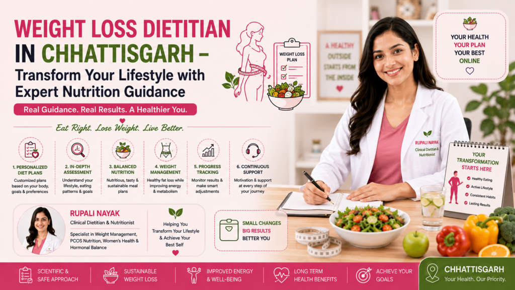 Weight Loss Dietitian in Chhattisgarh – Transform Your Lifestyle with Expert Nutrition Guidance